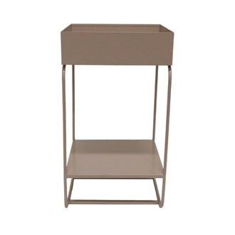 Metal Planter Square - Latte